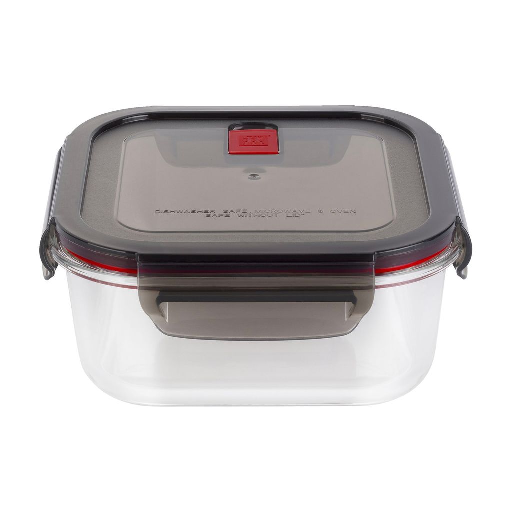 ZWILLING 39506-006, Box, Quadratisch, 1,1 l, Schwarz, Transparent, Glas, Kunststoff, 280 °C
