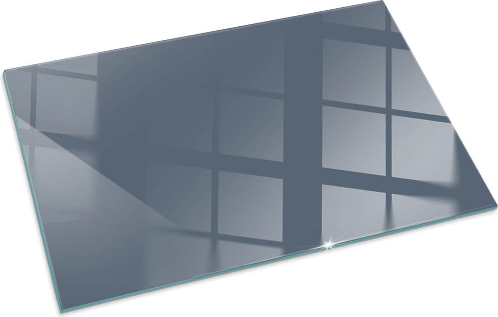 Farbe Dunkelblau – Glasbodenplatte für – Kaminofen – Kaminplatte Glas – Schutzglas – Funkenschutzplatte –Glasbodenplatte Feuerfeste ...