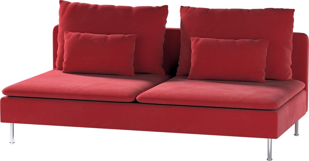 Dekoria Bezug für Söderhamn Sitzelement 3, rot, Bezug für Sitzelement 3