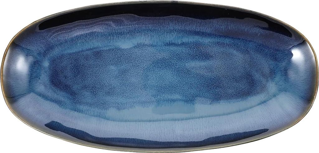 Servierplatte Keramische Ovale Platte Fischplatte Snackschale Vorspeisenplatten Lebensmittelbehälter für Steak Meeresfrüchte Dampf Fisch Sushi D...