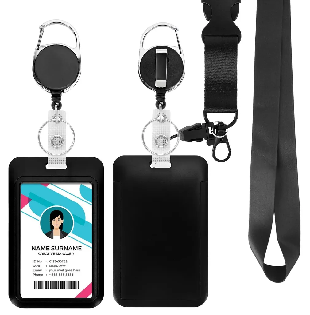 Ne perdez plus votre pass avec ce porte-badge rétractable et lanière