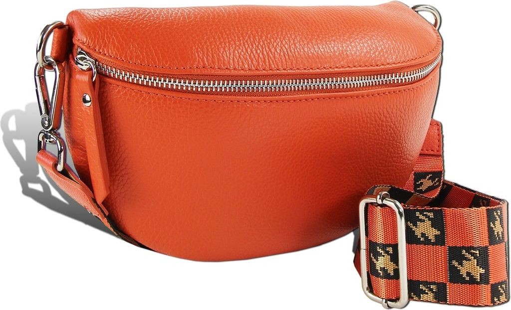 Gürteltasche orange Toscanto Tasche Tragegurt passend Leder D2OTTM808GO
