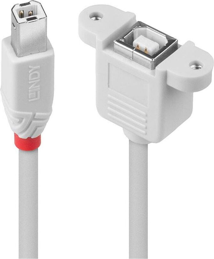 Lindy 31801 USB kábel USB 2.0 1 m USB B Grau Obrázok produktu 
