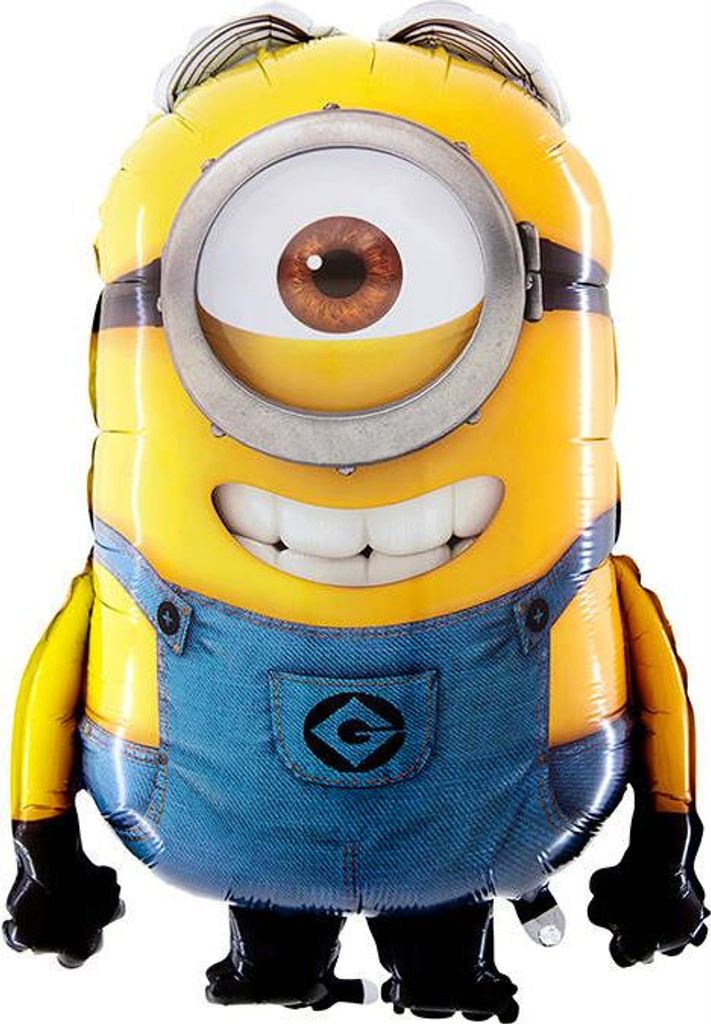 Balon Foliowy Minionek - Stuart 35 cm na patyk Zdjęcie produktu 