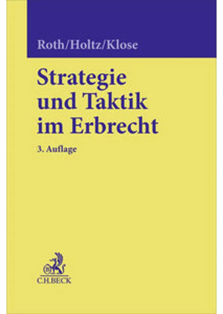 Livre de droit Strategie und Taktik im Erbrecht pour experts juridiques