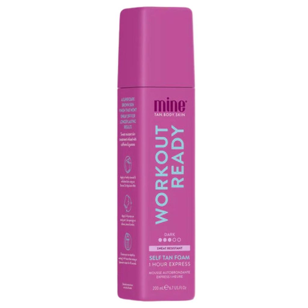 MineTan Workout Ready selbstbräuner mousse 200 ml schweißresistent schnelle bräune 1h ohne streifen