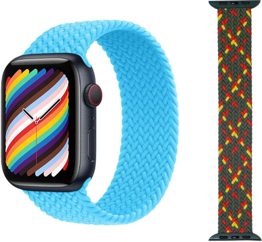 Für Apple Watch Series 10 46mm / 1 + 2 Ultra 49mm 9 / 8 / 7 45 / 6 SE 5 4 44 / 3 2 1 42mm Uhr Nylon Armband Ersatz