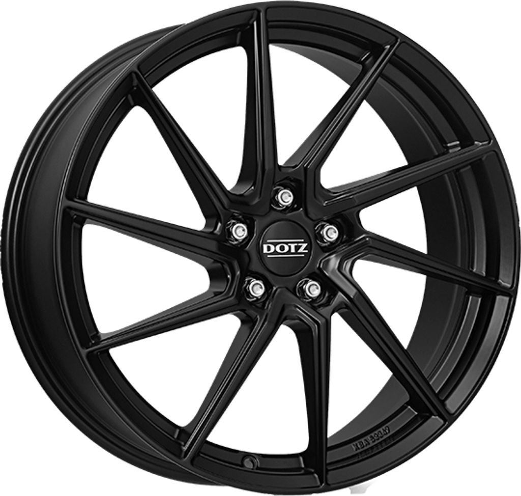 ALUFELGE DOTZ Spa black 7.5x17 5x100 ET 45 BLACK MATT
