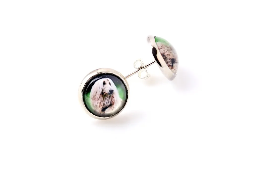 Levriero afgano, Afghano - Gioielli con la tua foto - Scatola, collana e set di orecchini, prodotti personalizzati del marchio Art-Dog. - 7