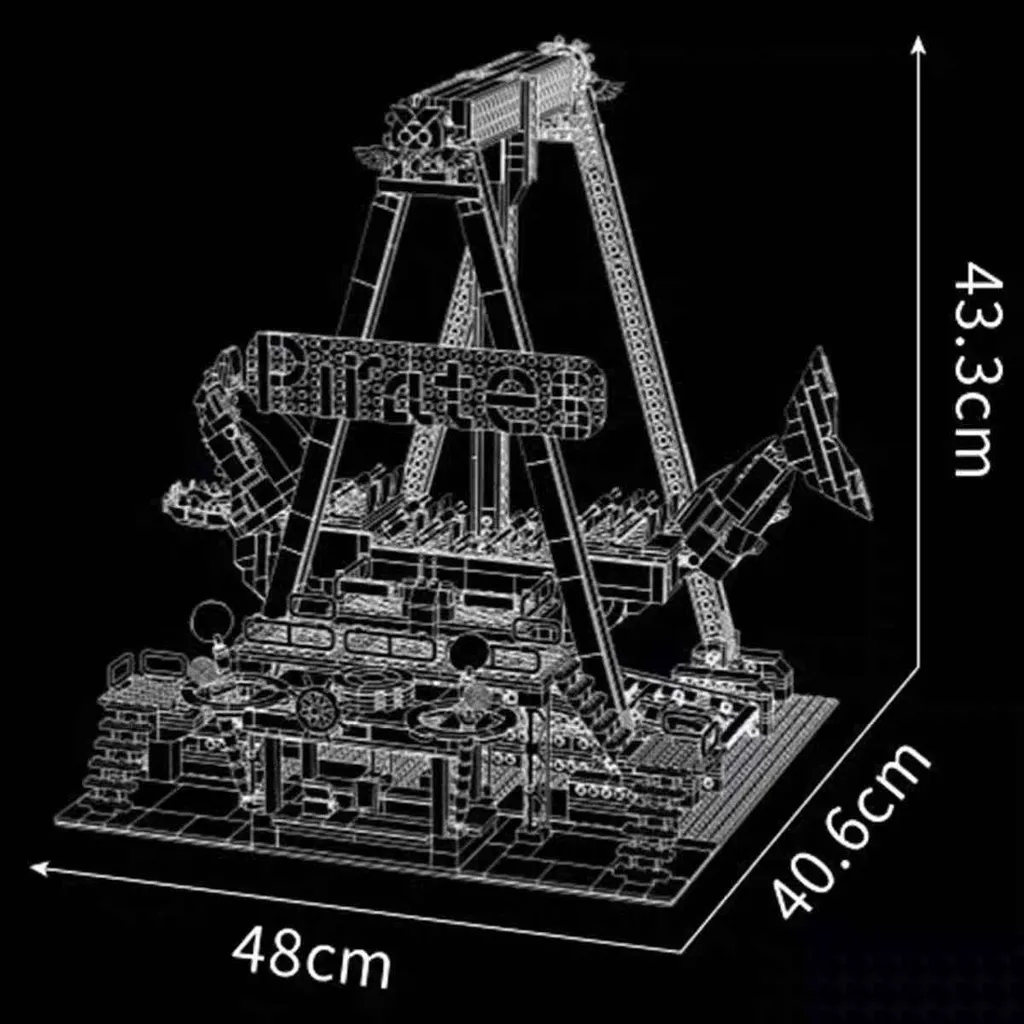 Jouet Construction Requin Pirate Électrique pour Collectionneur