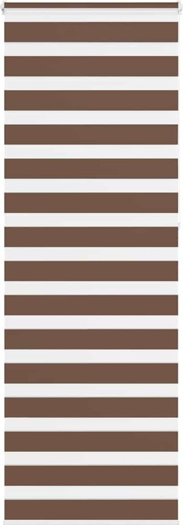 Doppelrollo Braun 80x230 cm Stoffbreite 75,9 cm Polyester