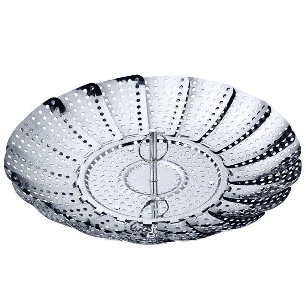 Kela Gemüsedämpfer Rosi Edelstahl 18/10 Faltbar 14 - 24cmØ, 19099