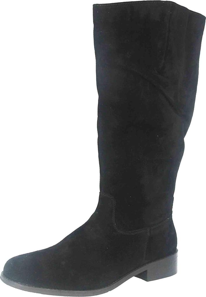 MayBe Weitschaftstiefel in Übergrößen Schwarz 67667 Black große Damenschuhe