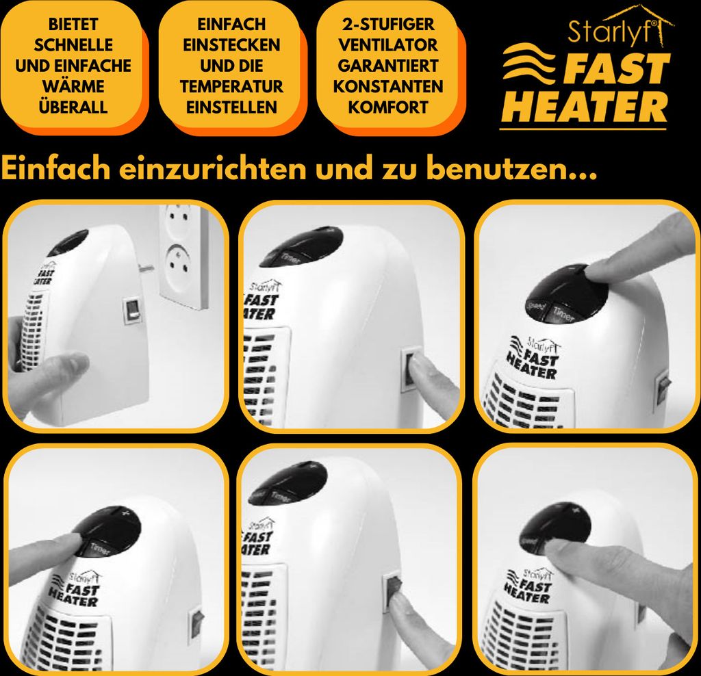 Starlyf® Fast Heater - 400W tragbare und leistungsstarke Produktbild 5