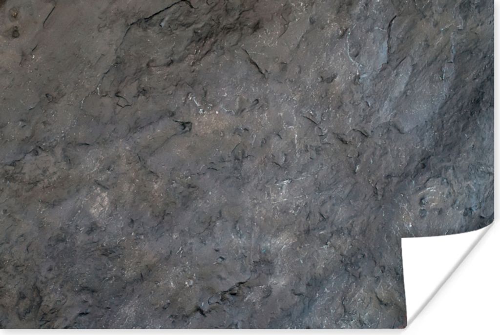 MuchoWow Poster Schiefer - Verwittert - Industriell - Grau 180x120 cm - Fotoplakat