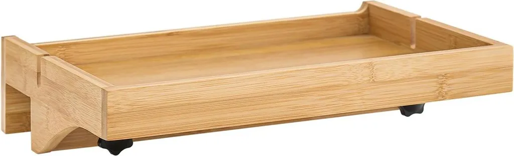 Vassoio Bedside NKD01 Bambù | Comodino Aggancio Rapido Salvaspazio