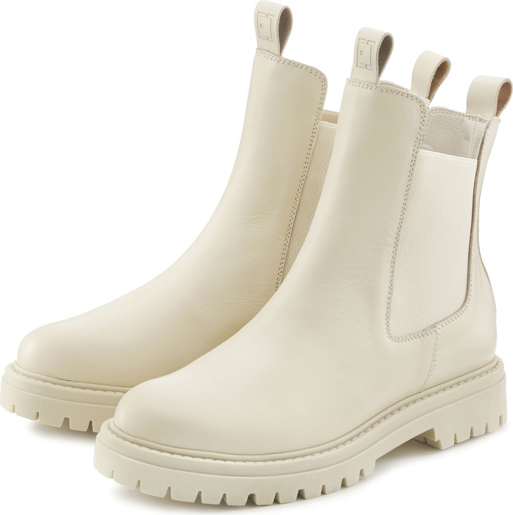 Elbsand Stiefelette Chelseaboots, Schlupfstiefel, Bikerboots, Sommerstiefelette beige Größe 41