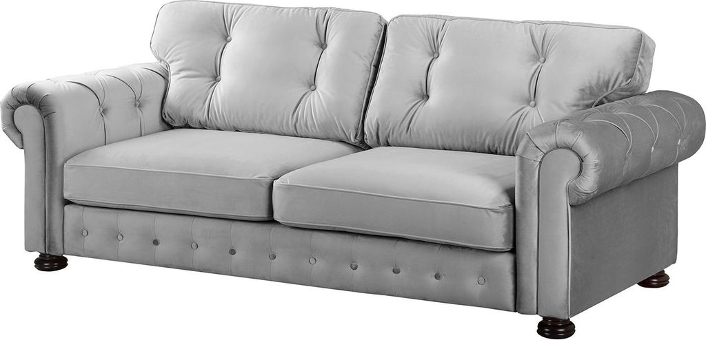 home24 3-Sitzer Sofa - Samt