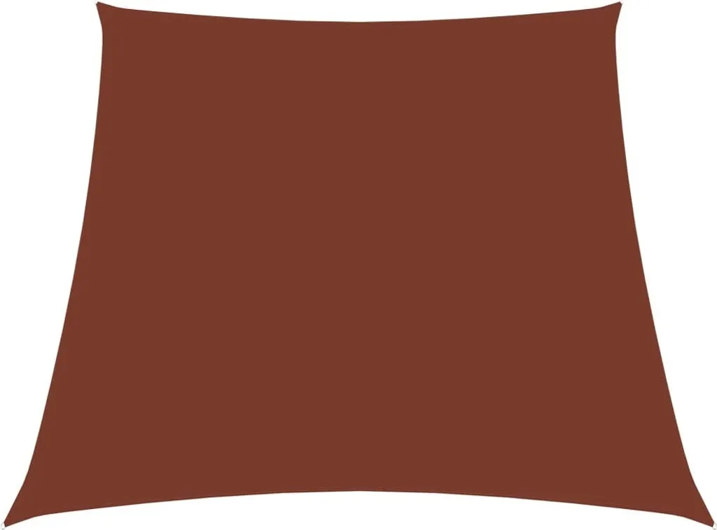 Vela Ombreggiante Terracotta 2/4x3m - Design Trapezoidale Oxford PU