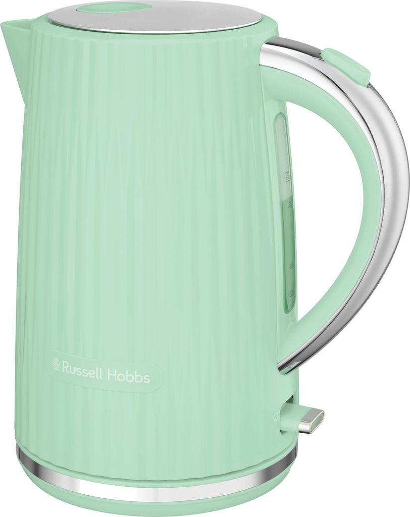 Russell Hobbs Wasserkocher Haushalt Eden Pistazie Edelstahl Design Kessel 1700 Milliliter