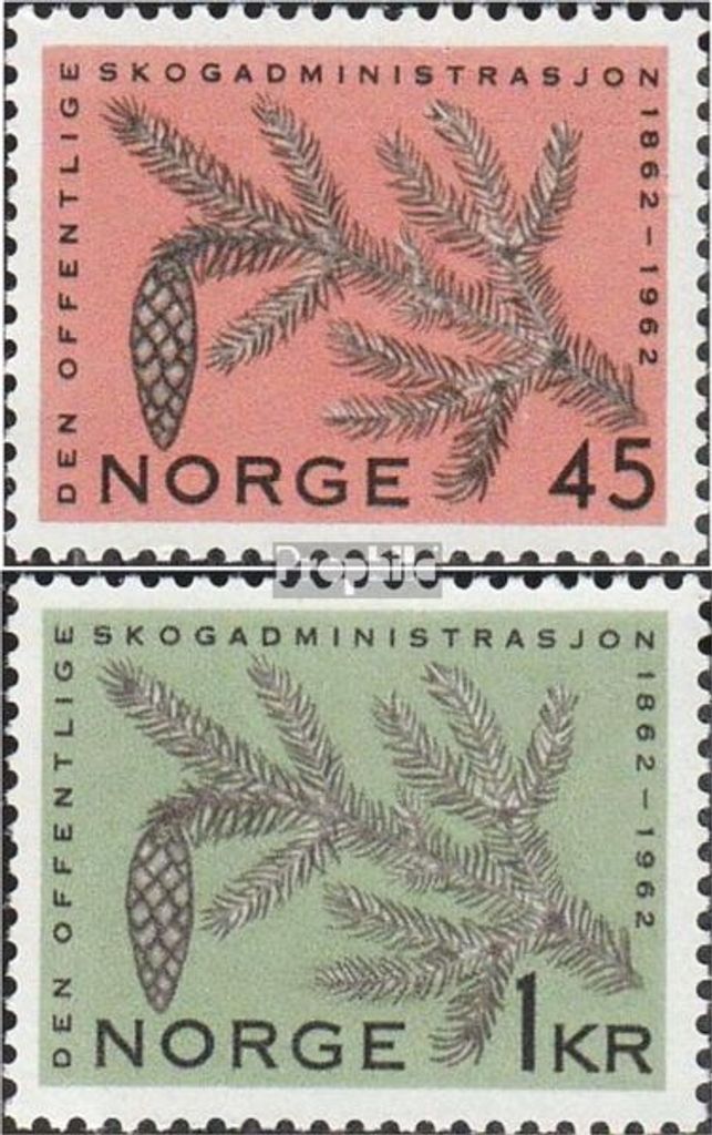 Briefmarken Norwegen 1962 Mi 469-470 (kompl.Ausg.) postfrisch Forstverwaltung