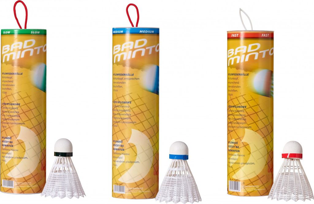 Best Sporting Federbälle, Wettkampfbälle, 6 Stück, slow, medium oder fast