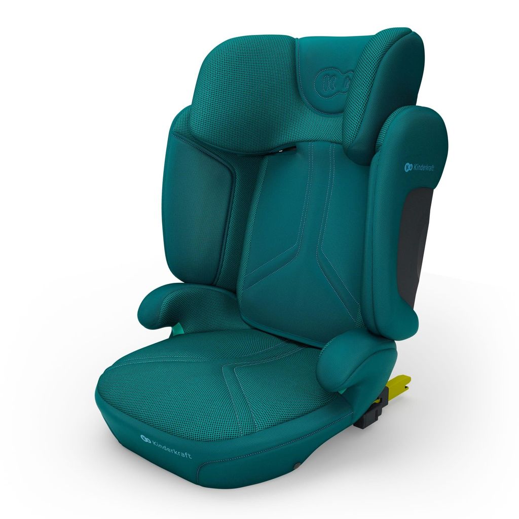 Kinderkraft Kindersitz XPAND 2 PRO i-Size – 100-150 cm – ISOFIX & Gurt – DUO EXPAND-System – Seitenaufprallschutz – klappbar, Grün