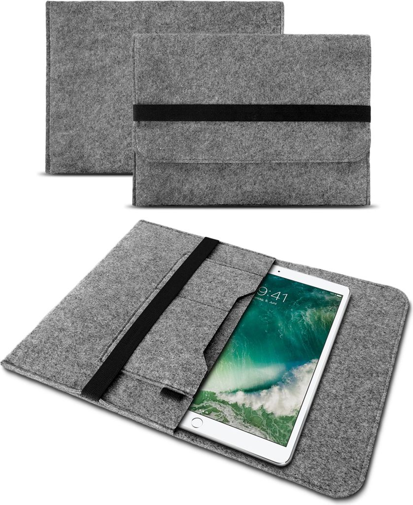 Sleeve Tasche für Apple iPad Air 11 Hülle Filz Case Cover Tablet Schutzhülle BagFarben:Grau