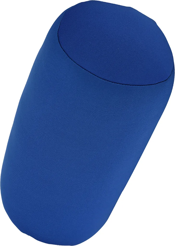 Coussin traversin à microbilles bleu pour dormir et confort cervical