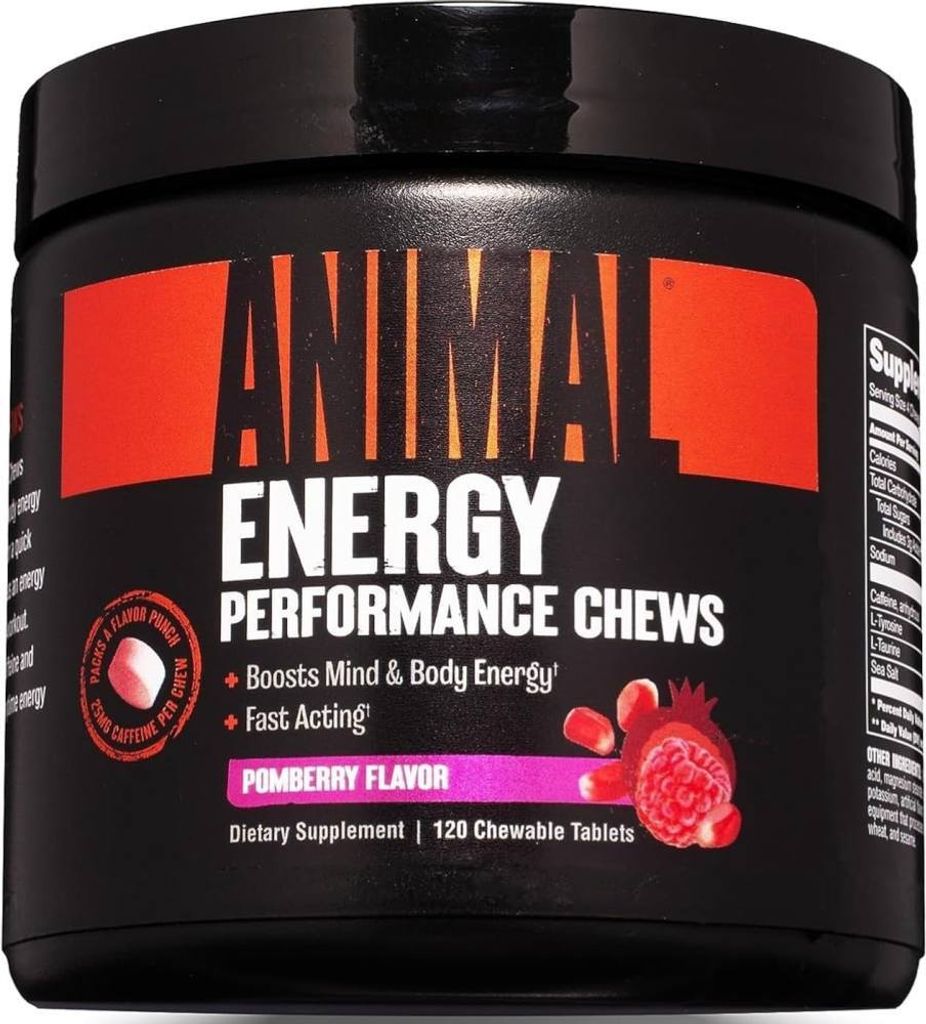 Universal Animal | Animal Energy Chews Raspberry with pomegranate