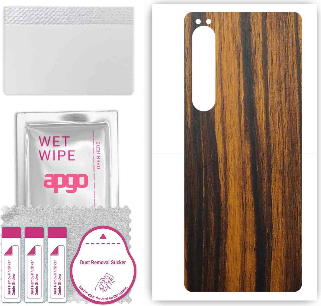 apgo Rückseite Schutzfolie, Skin, kompatibel mit Sony Xperia 10 IV SO-52C, Hinten Displayschutzfolie aus Vinylfolie, kratzfest, einfache Montage -...