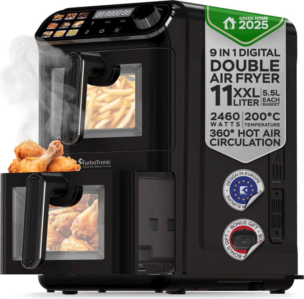 TurboTronic dvojitá horkovzdušná fritéza XXL 11 l – AF510D Obrázek produktu 