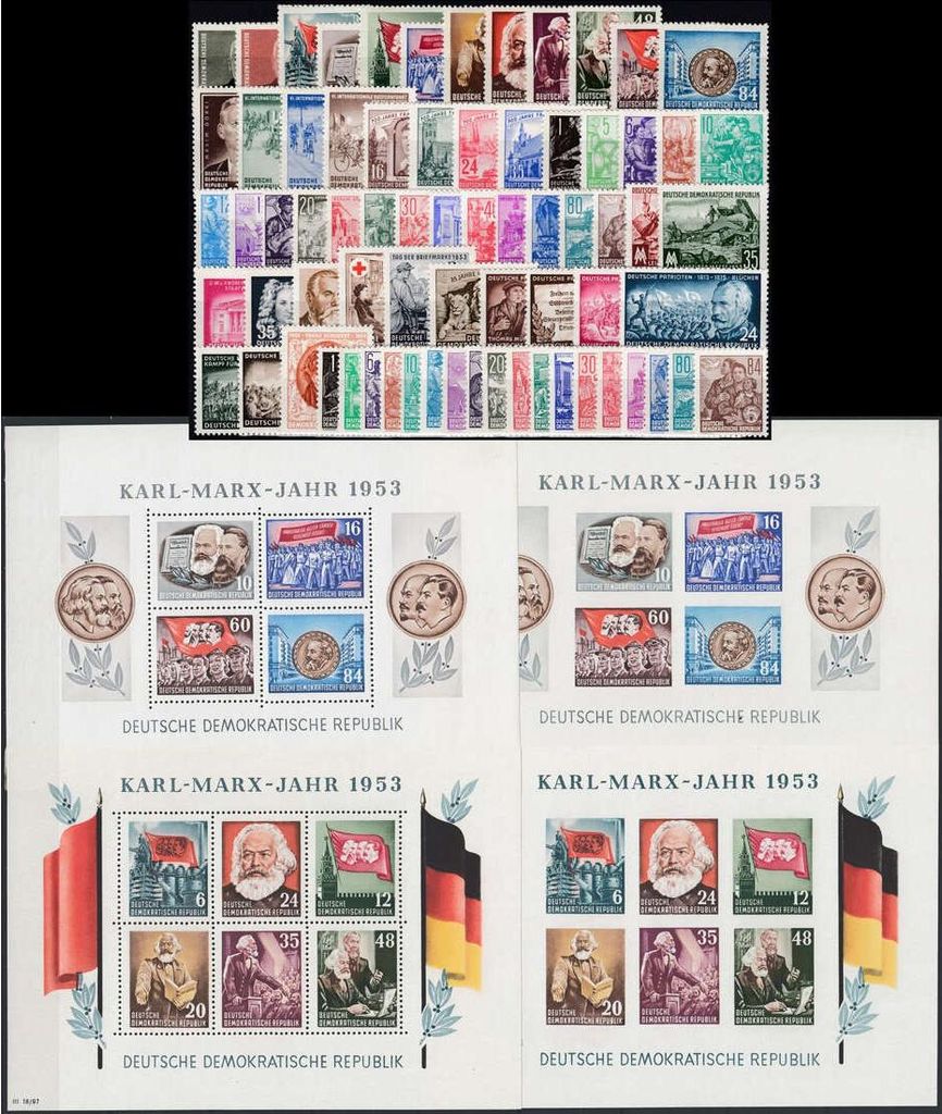 DDR-Jahrgang-1953-postfrisch - komplett