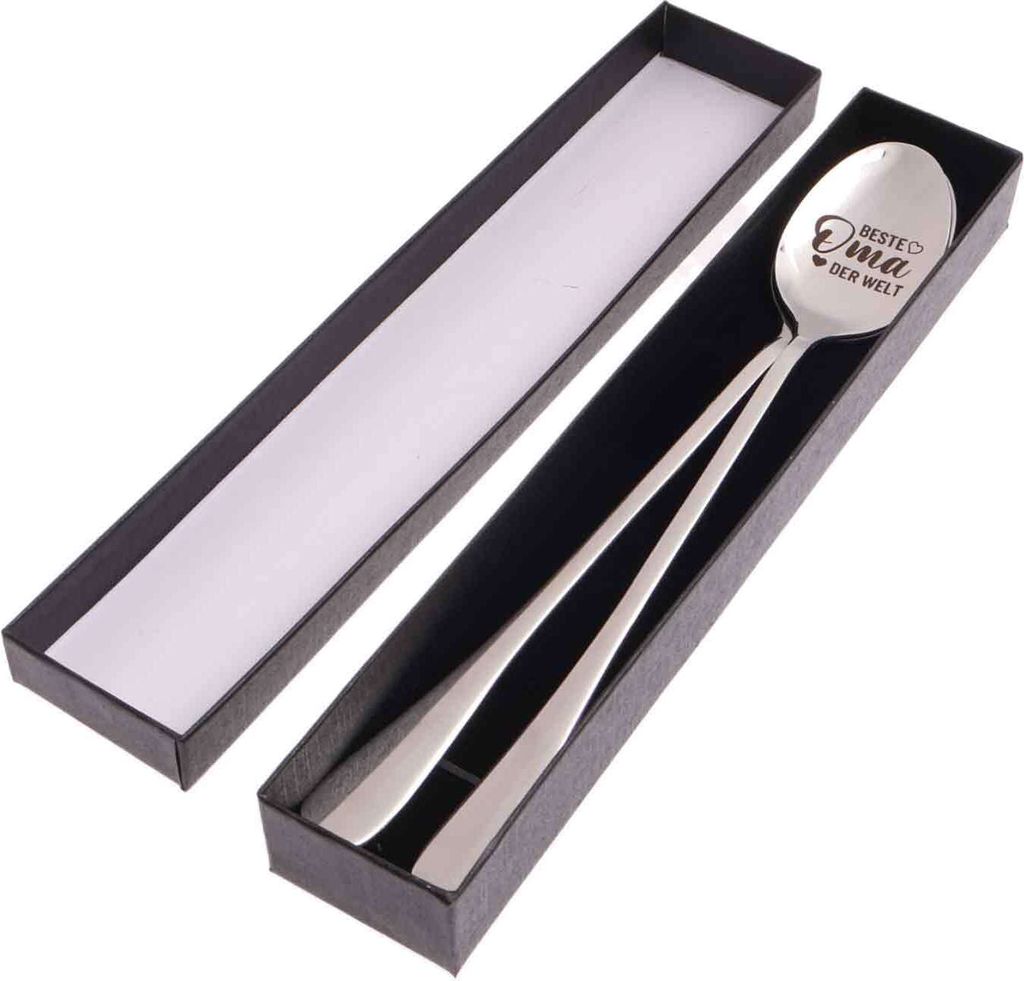 Oma und Opa Geschenk,2 Stücke Kaffeelöffel mit Gravur,Oma und Opa Geschenke, Geburtstagsgeschenk,Oma und Opa Geschenke,Muttertagsgeschenk,Geburts...