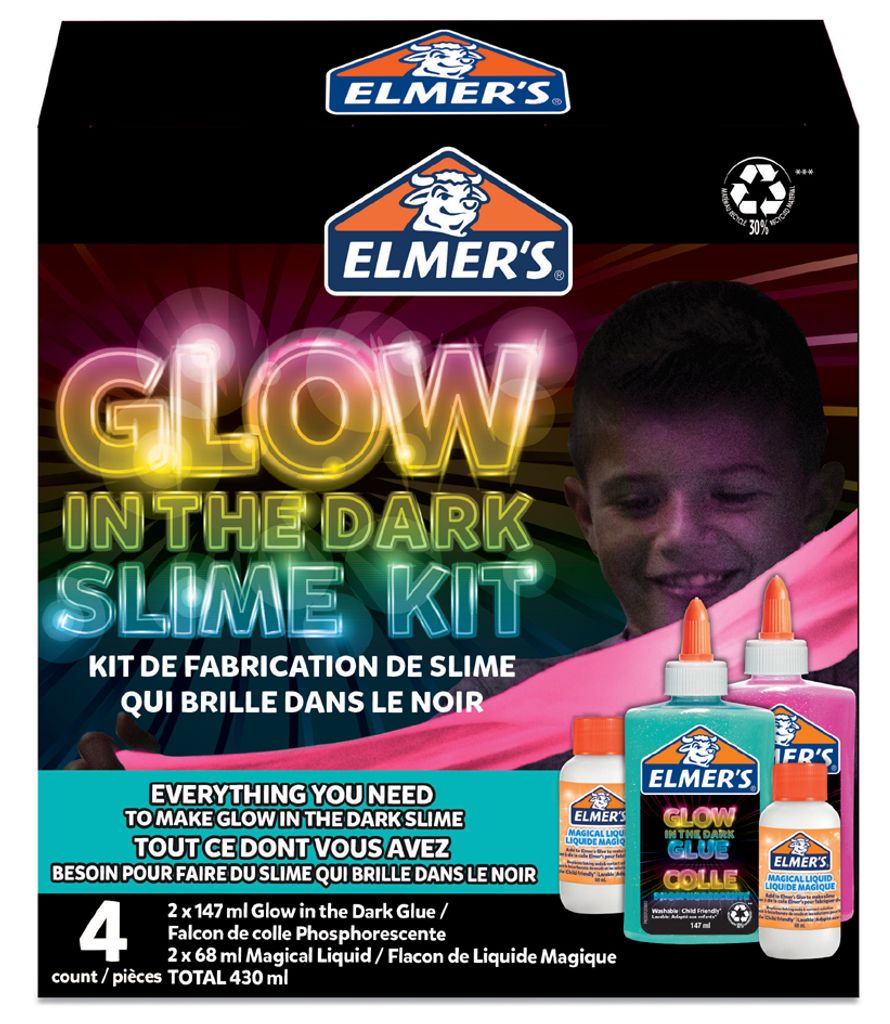 ELMER'S Slime Set "Glow in the Dark" 4-teilig Produktbild 