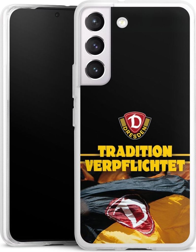 DeinDesign Handyhülle für Samsung Galaxy S22 Silikon Hülle Case Smartphone Schutzhülle Fanartikel SG Dynamo Dresden SGD