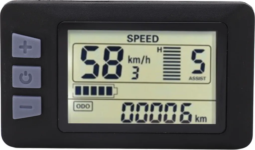 LCD P3H per Bici Elettrica 24V-60V - Display Multifunzione con 6 Pin