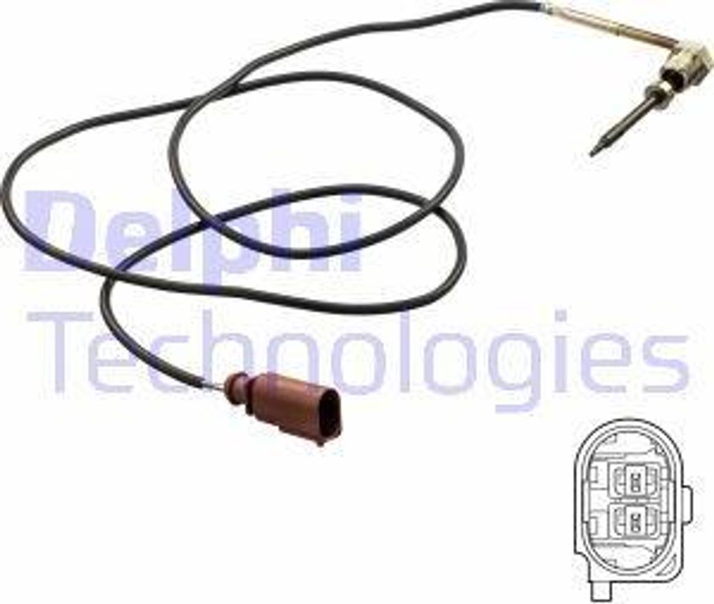 DELPHI TS30174 Abgastemperatursensor OE 059906088BL kompatibel mit Touareg