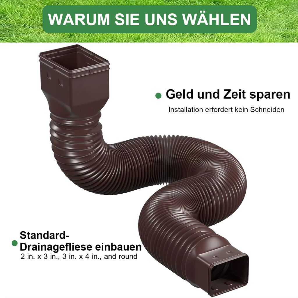 Regenwasser und Dachrinnenrohre, Fallrohrverlängerungen, Produktbild 6