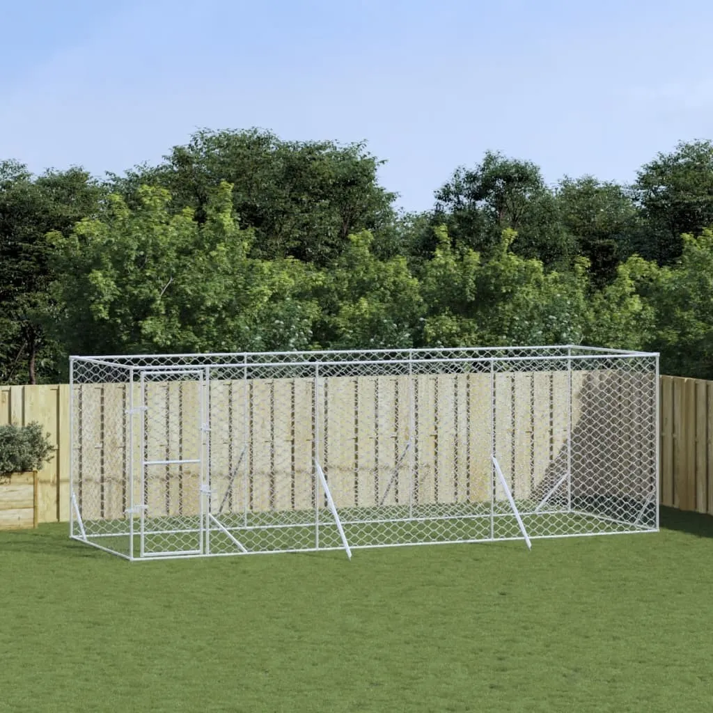Chenil Anti-Fugue 6x2x2m en Acier Galvanisé - Espace Sécurisé Chien