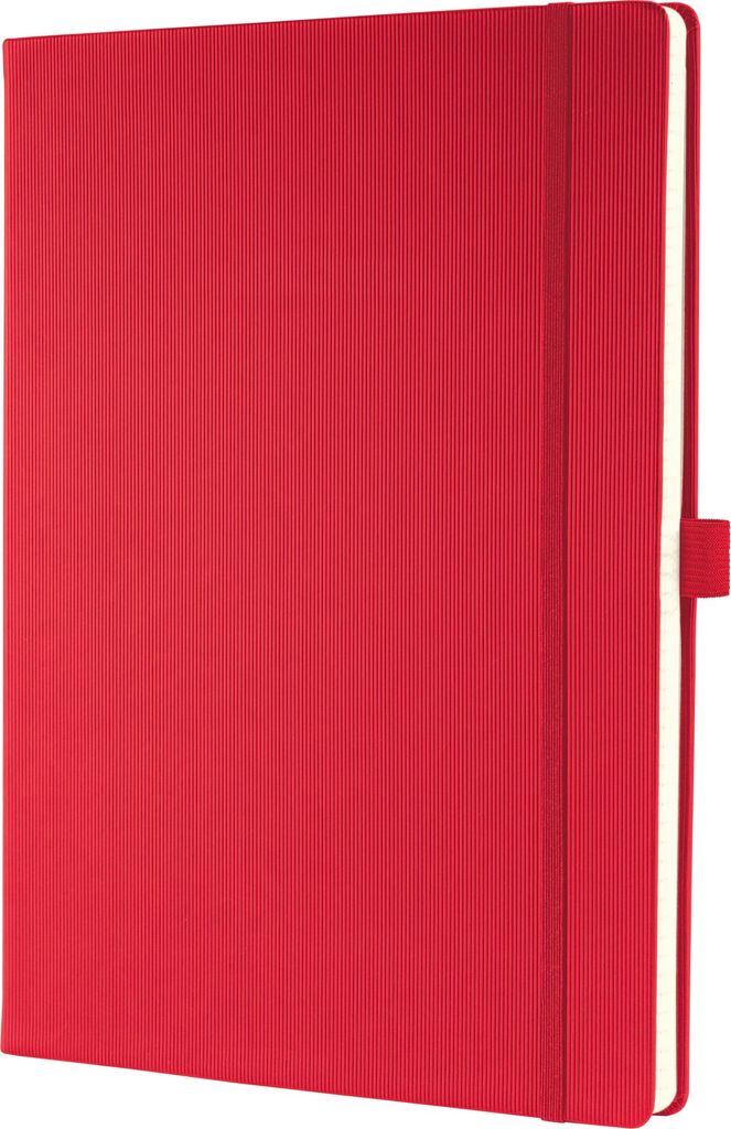 SIGEL CO645 Notizbuch Conceptum, Hardcover, ca. A4, liniert, rot, 194 S.