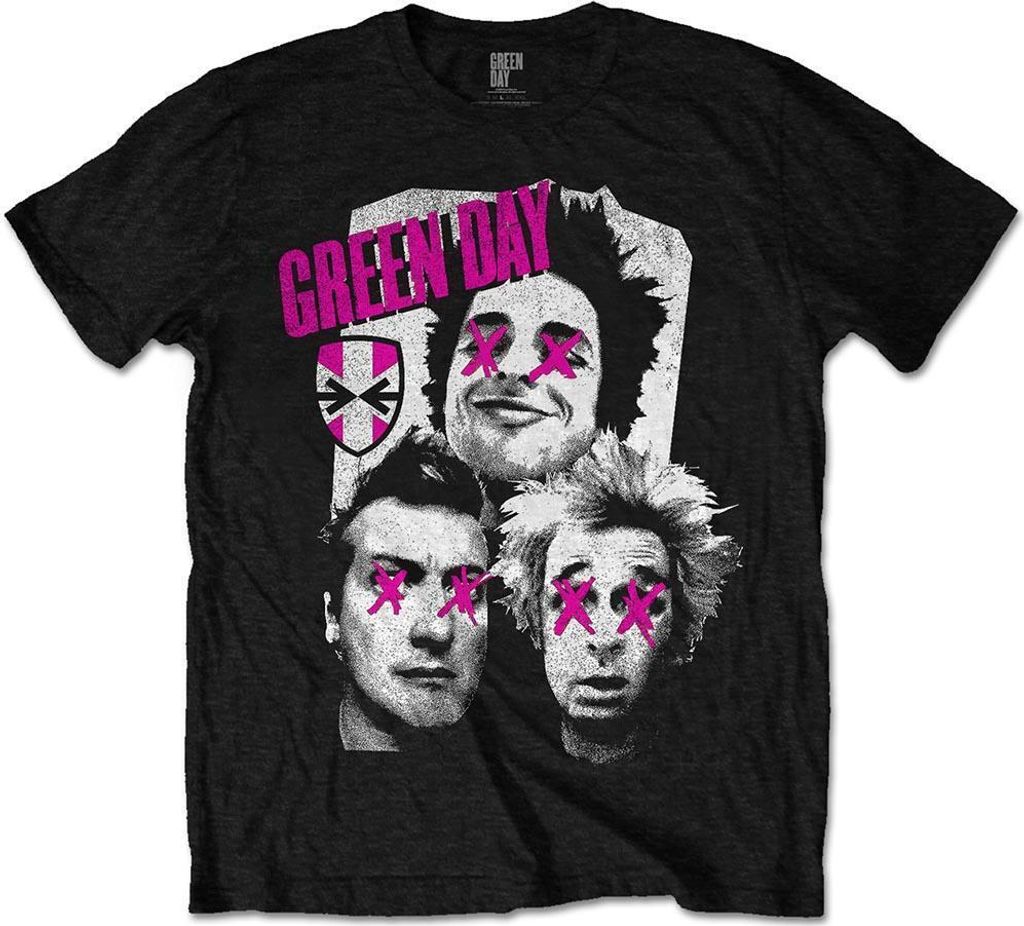 Green Day - T-Shirt für Herren/Damen Uni RO2133 (M) (Schwarz)