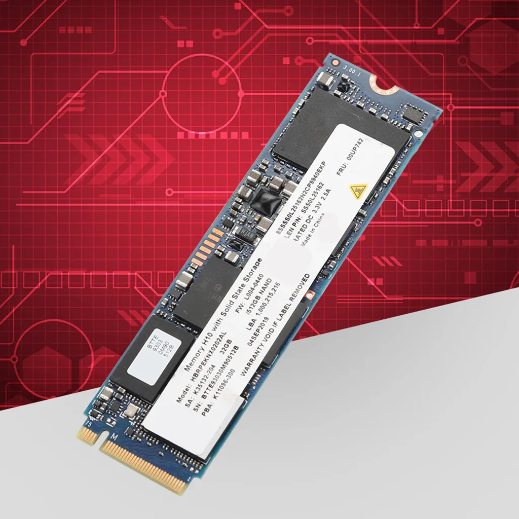 SSD Intel Optane Memory H10 M.2 2280 PCIe 3.0 32Go + 512Go 3D XPoint