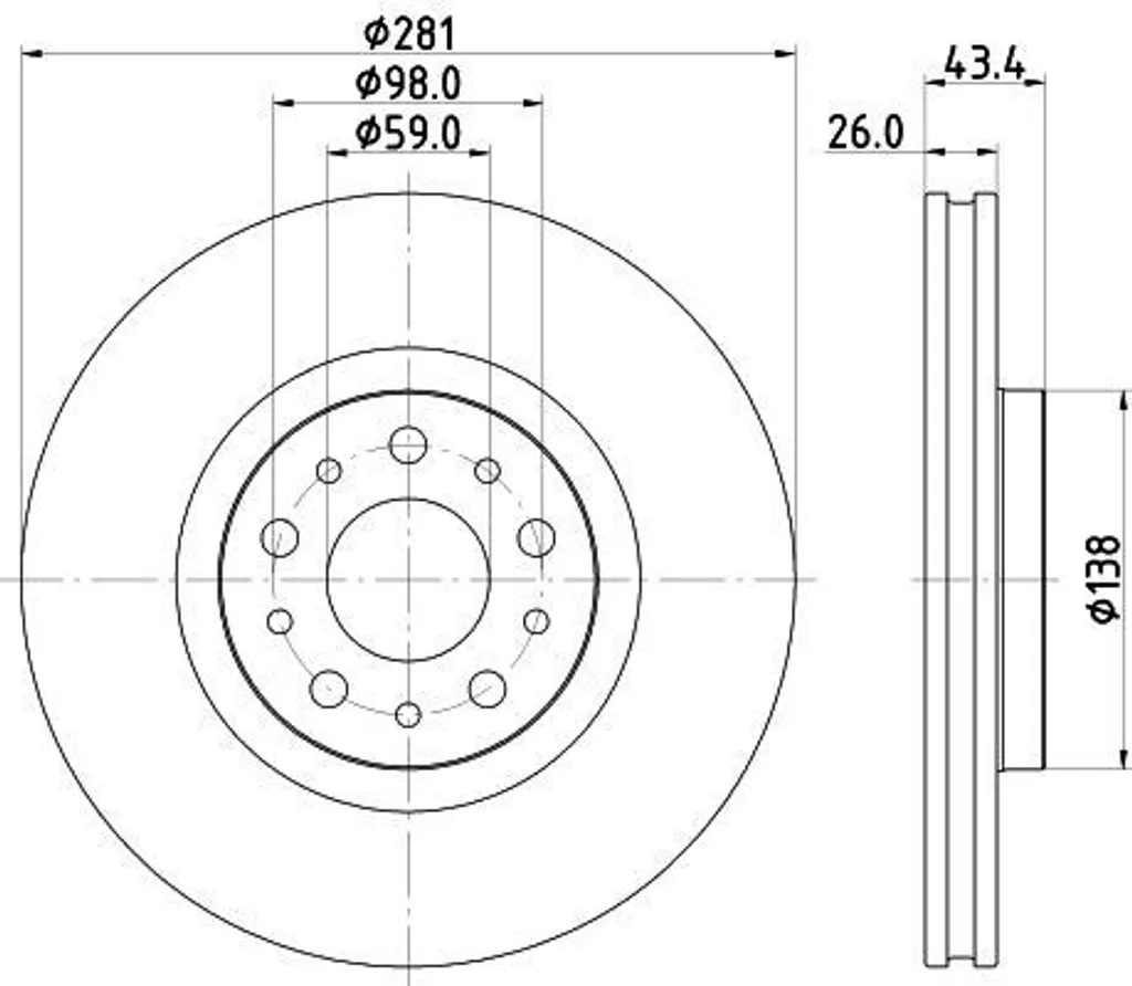 Disque de frein anti-voilage pour éliminer les vibrations sur Tipo