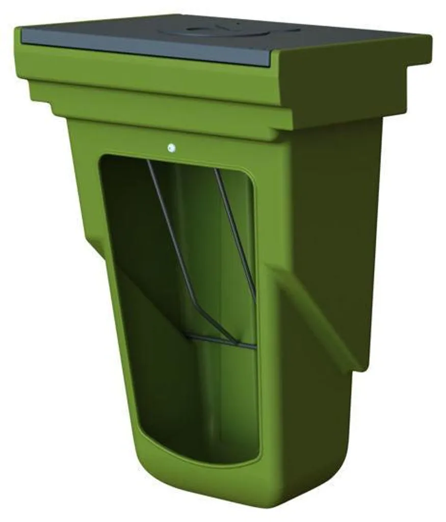 Combiné fourrage Kerbl vert petit modèle en plastique haute densité - 4