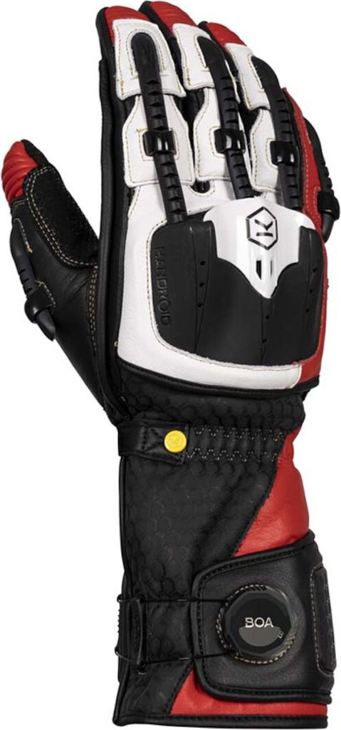 Motocyklové rukavice Knox Handroid MK5, černá/červená, L Obrázek produktu 
