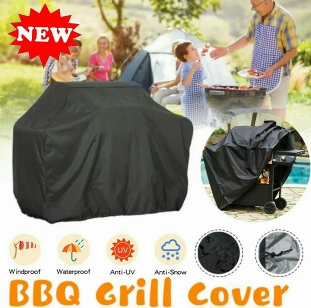 Couverture de barbecue 170cm imperméable et résistante pour extérieur