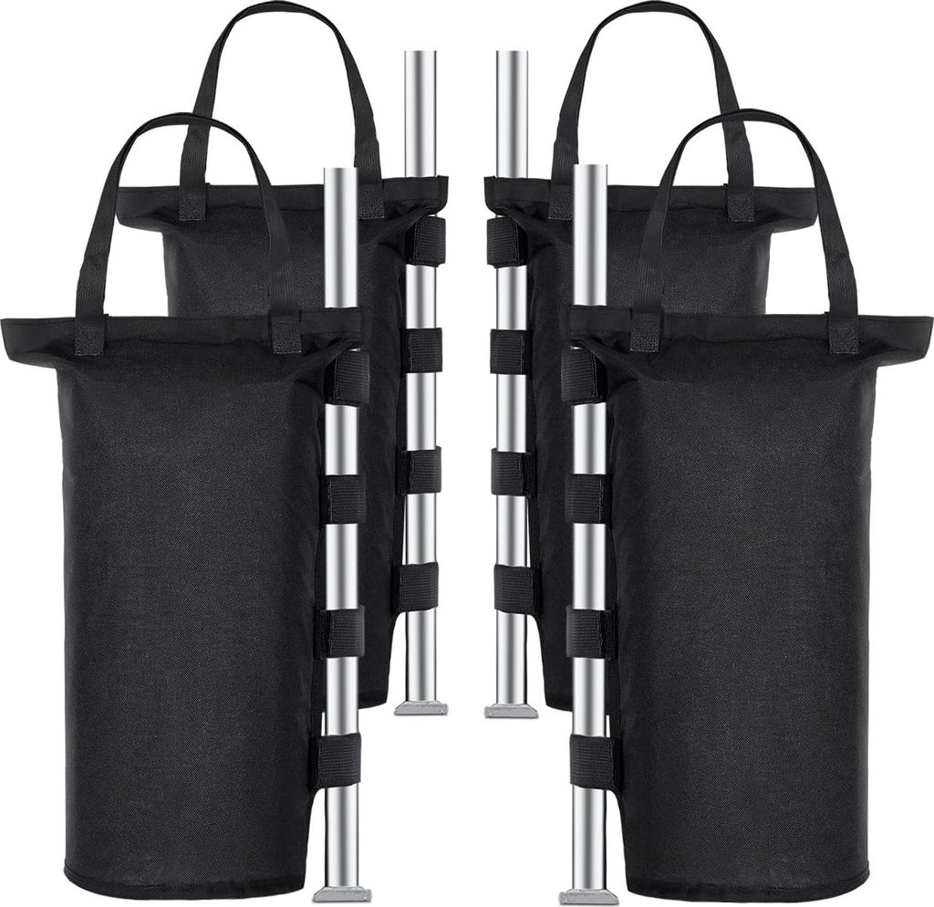 Schwere Gazebo Gewichte - 4 Stück - Schwarz - 1680D PVC