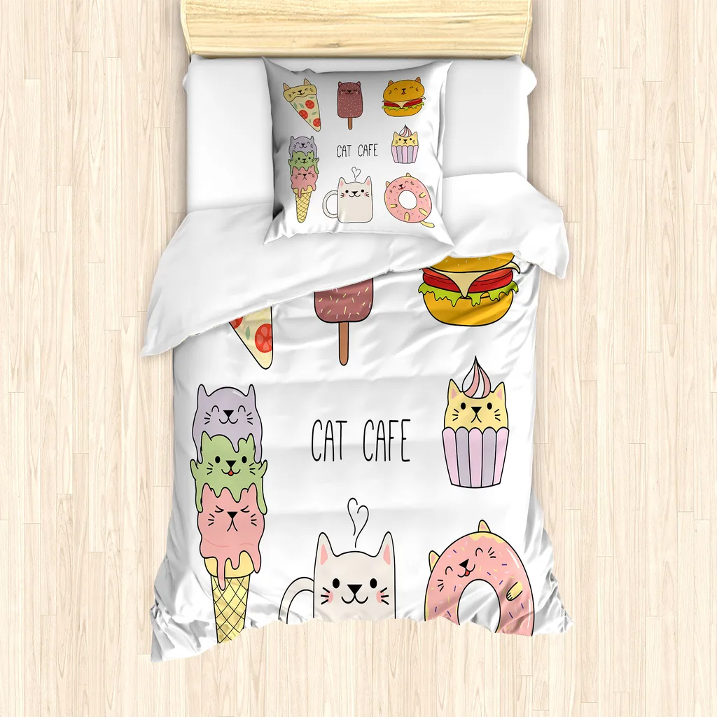 Offerta Set Copripiumino ABAKUHAUS Gatti 135x200 Antiacaro