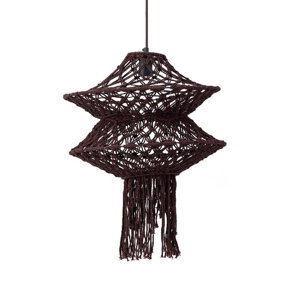 Suspension Milley Marron 45 cm - Éclairage Chaleureux Salle à Manger